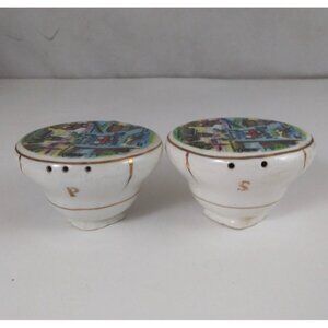Vintage Anco Missouri Attractions Teacup Salt & Pepper Shakers Japan Rare